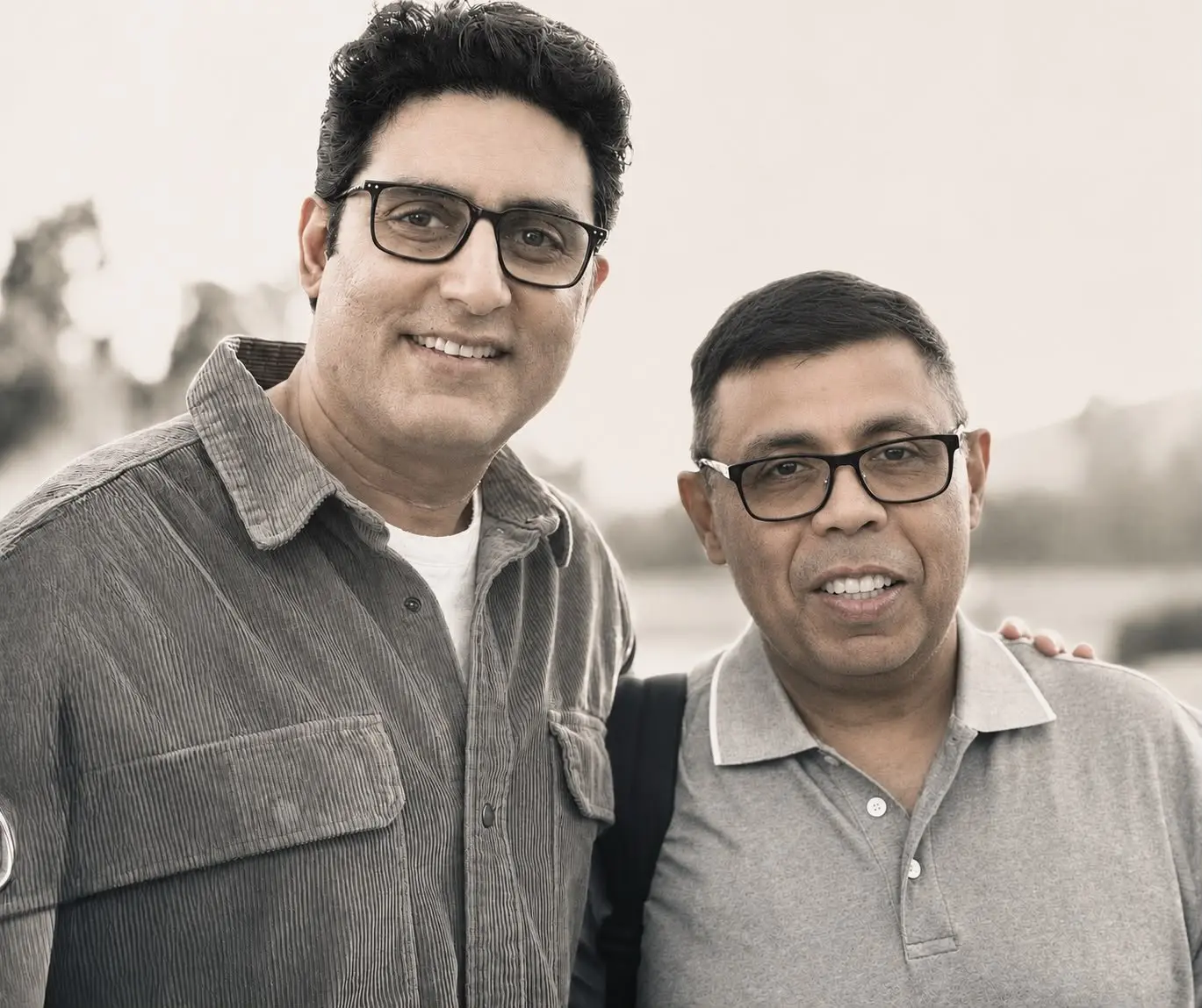 Arjun Sen with Abhishek Bachchan
