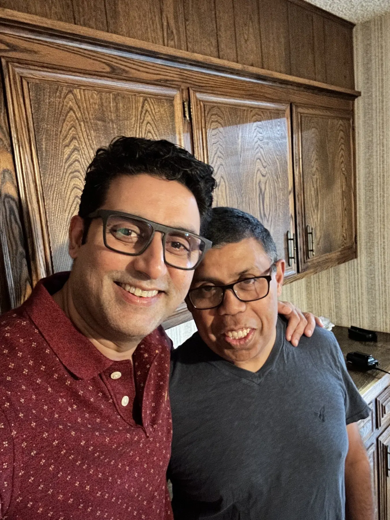 A photograph of Abhishek Bachchan and Arjun Sen taken by Abhishek