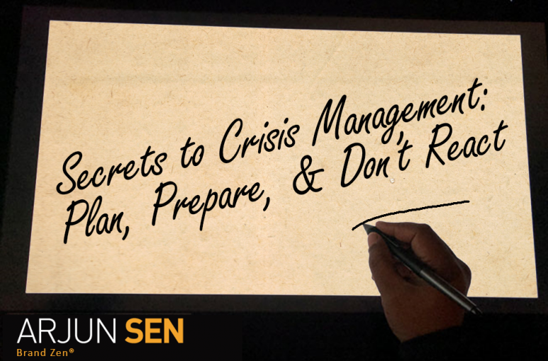 Secrets to Crisis Management: Plan, Prepare, & Don’t React